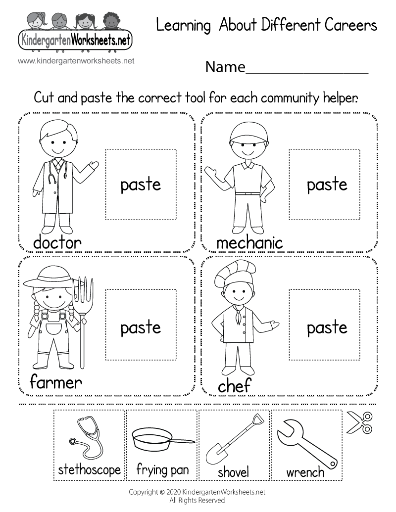 Kindergarten Learning Printable Worksheets