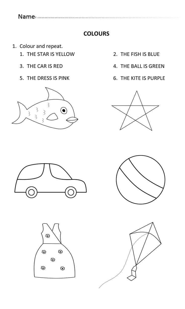Learning Worksheets For 5 Year Olds