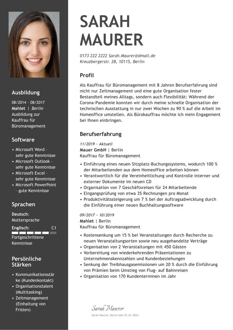 Lebenslauf Vorlagen Word Kostenloser Download amp Tipps