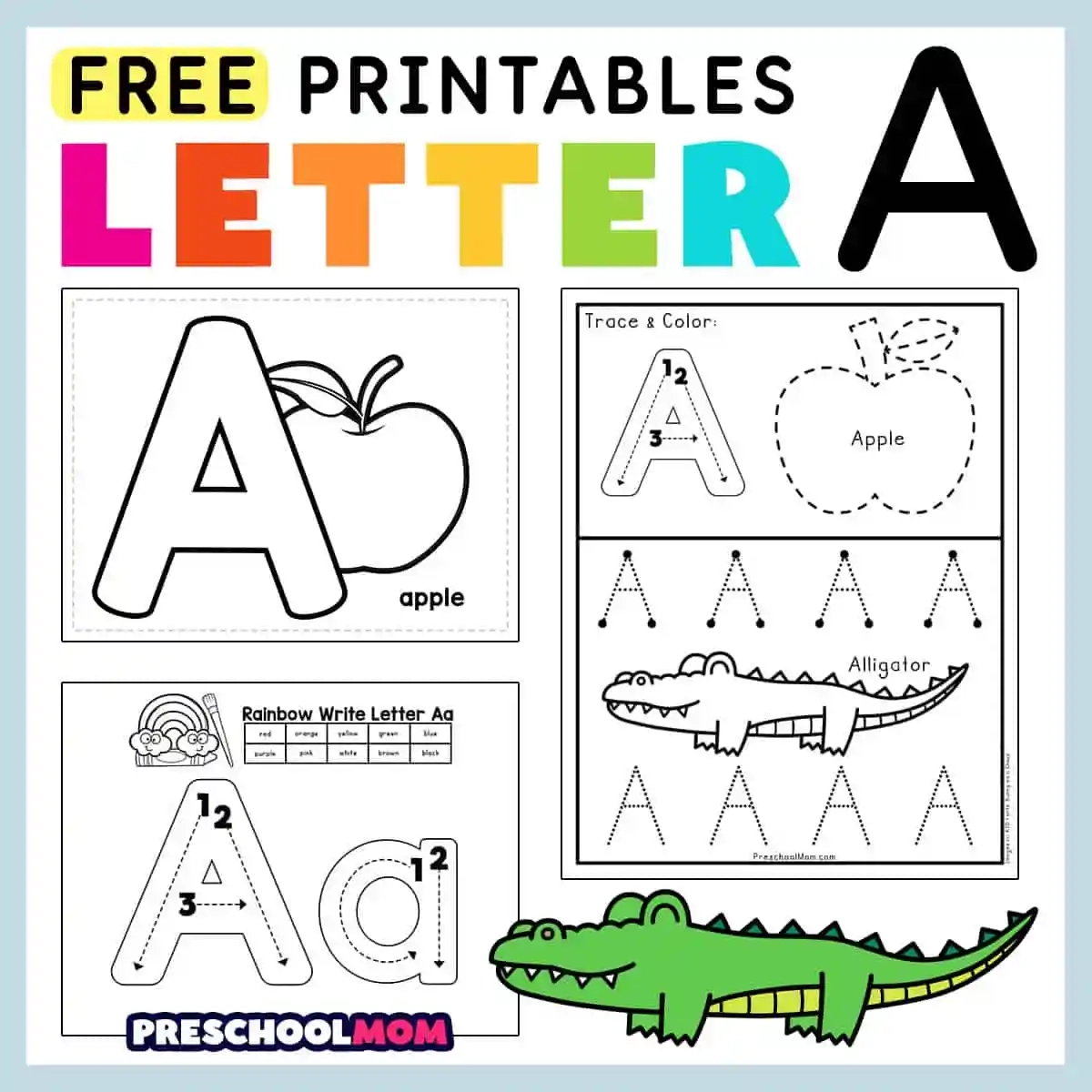 Abc Printable Worksheets For Preschool Free