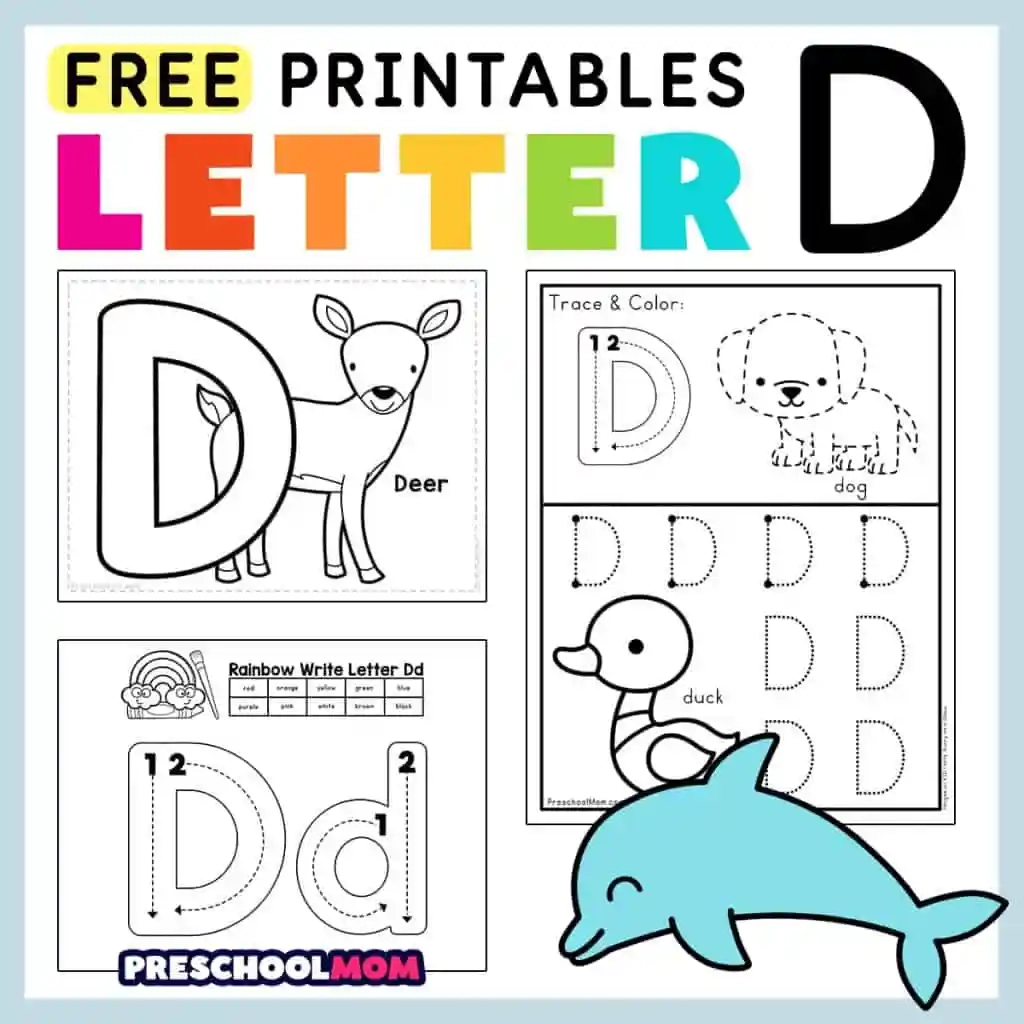 Free Letter D Worksheet Printables