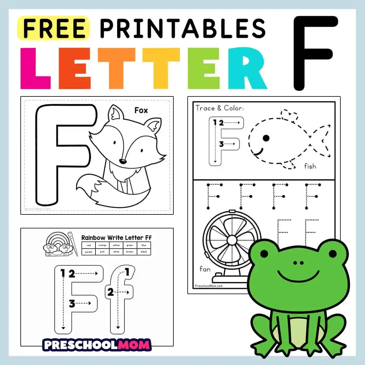 Tracing The Letter F Printable
