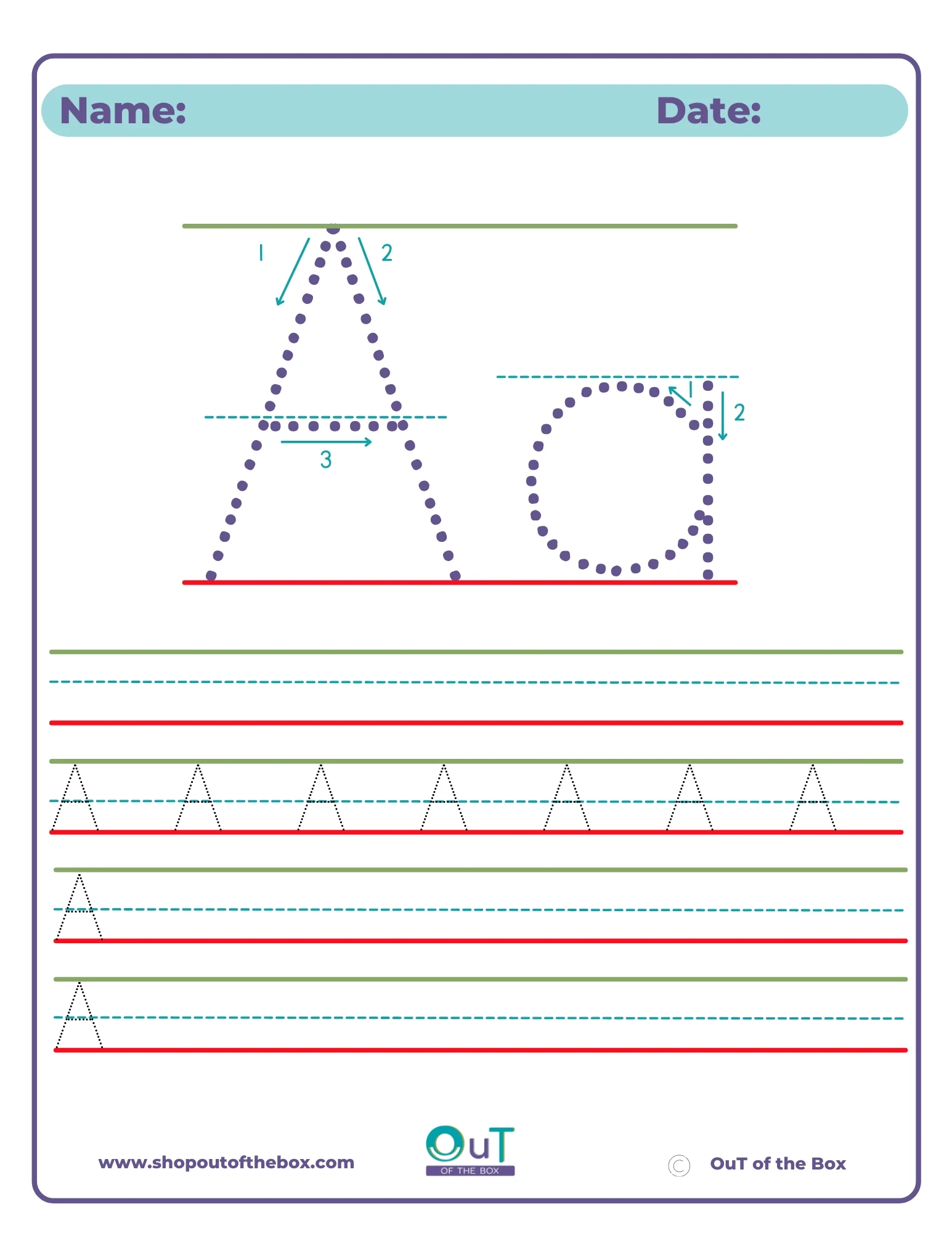 Letter Formation Packet Instant Download OuT Of The Box
