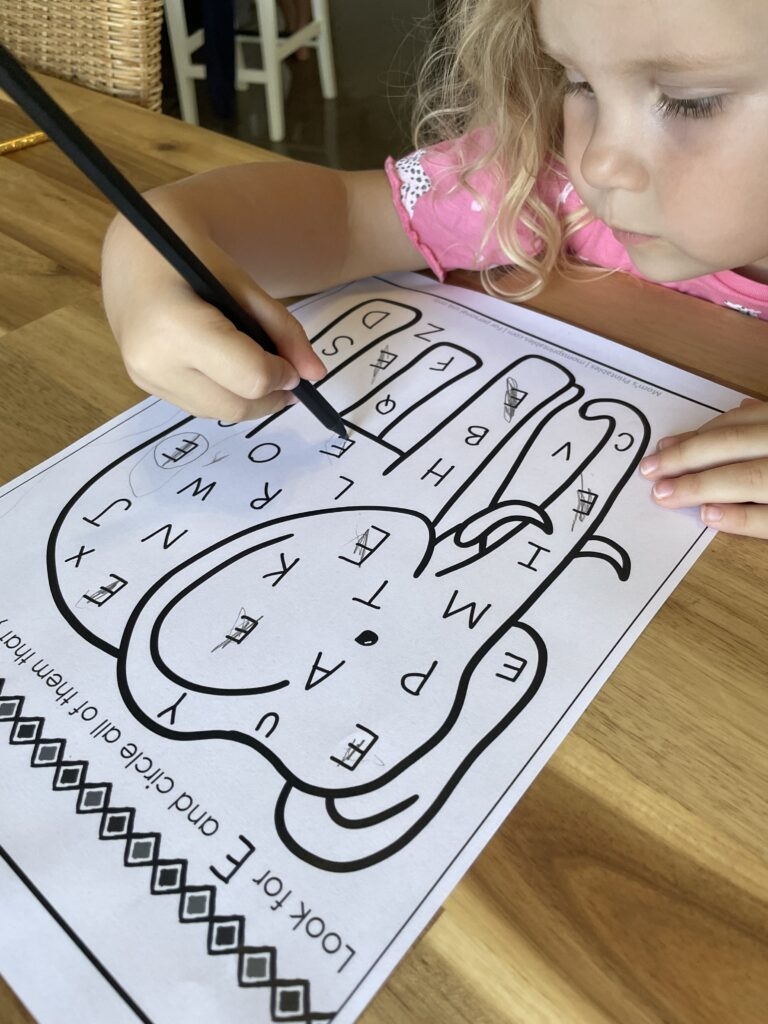 Letter Recognition Free Printable Worksheets