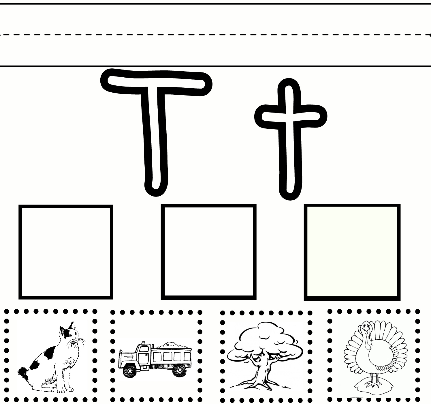 Preschool Letter T Worksheets Free Printable