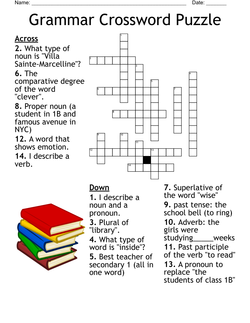 Library Crossword WordMint