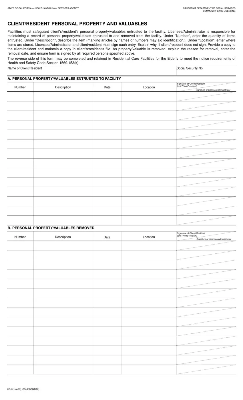 Lic 621 Form Fill Out Printable PDF Forms Online