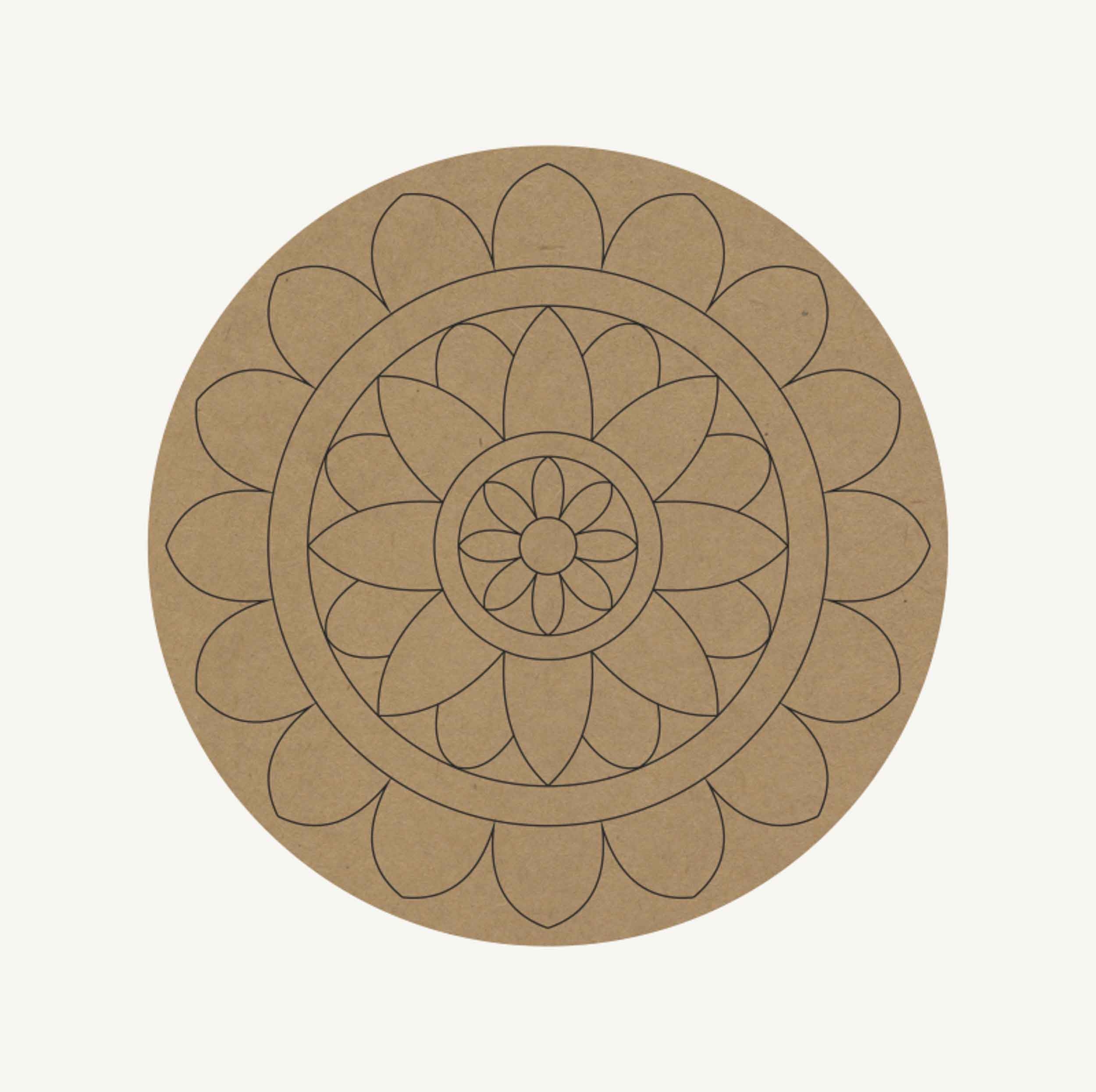 Lippan Art In Round MDF Base Design 2 The Point Blank