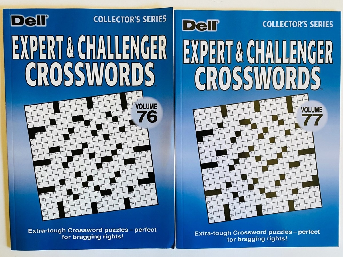 Lot Of 2 Expert Challenger Crossword Sunday Dell Penny Press 