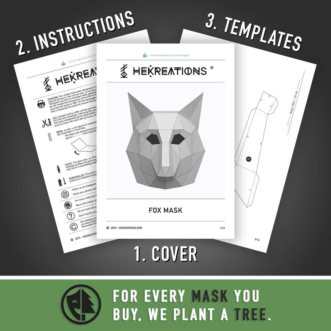 3d Paper Mask Template Free Printable