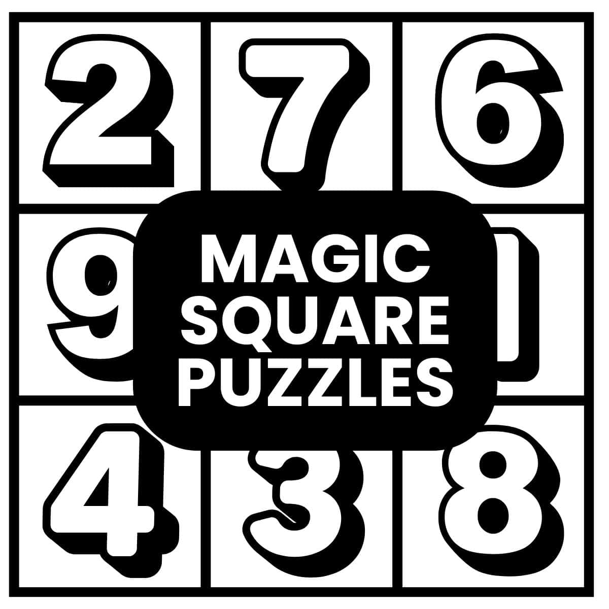 Magic Square Puzzle Collection Math Love