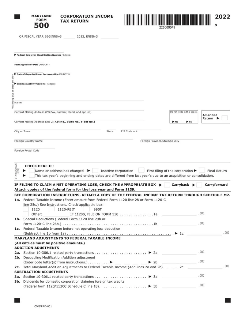 Maryland Form 500 Fill And Sign Online With Lumin