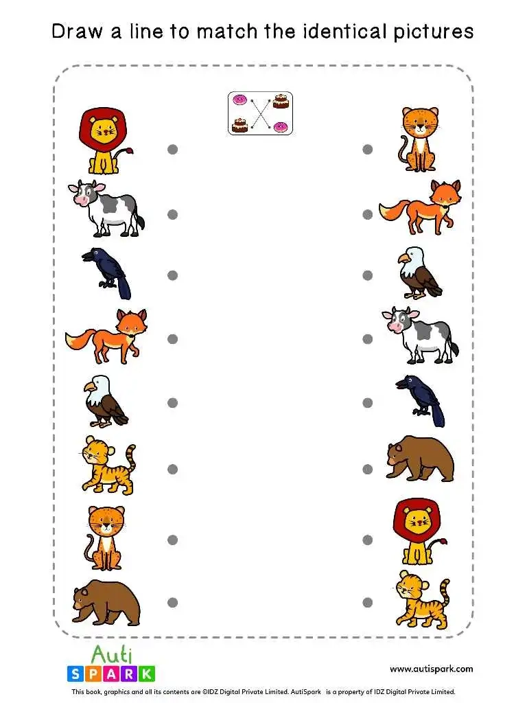 Match The Photos 07 Free Matching Worksheet AutiSpark