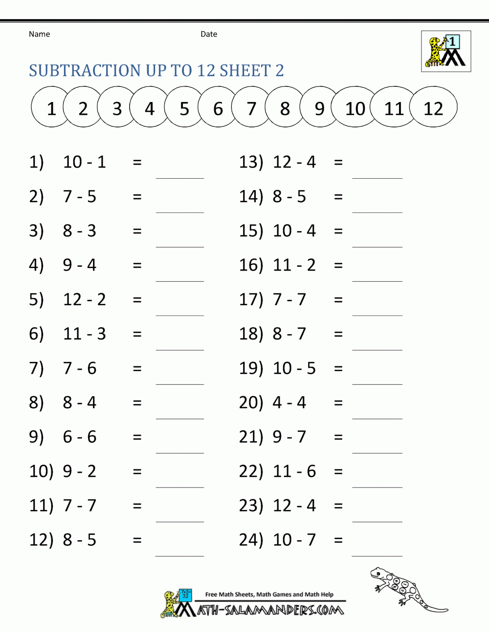 Math Worksheets For 1st Grade Activity Shelter Worksheets Library