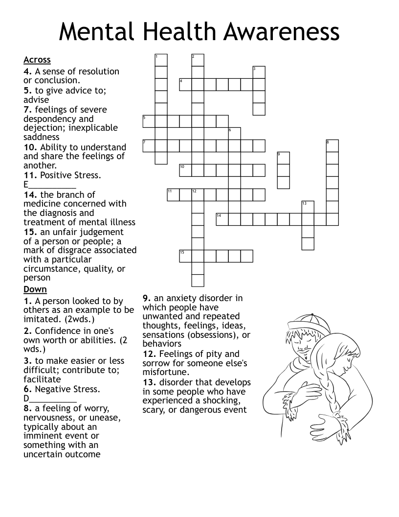 Free Printable Mental Health Crosswords