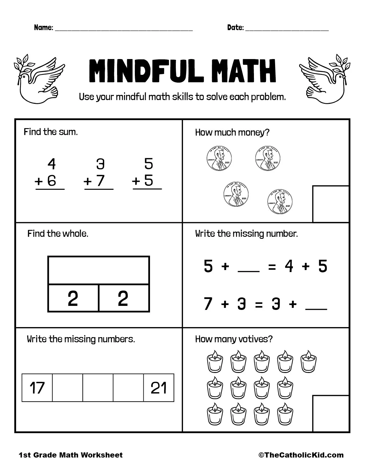 Free First Grade Worksheets Free Printable
