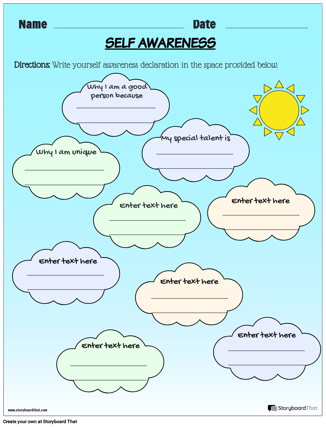 Mindfulness Worksheets Examples amp Ideas StoryboardThat