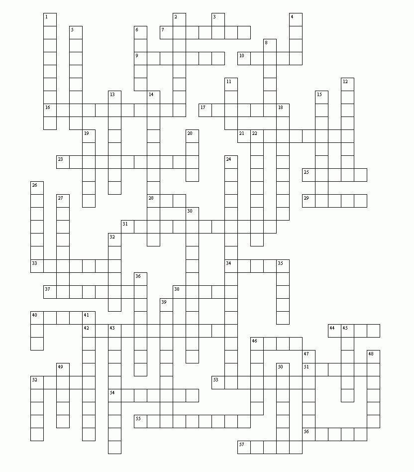 Mirroreyes Printable Crosswords Printable