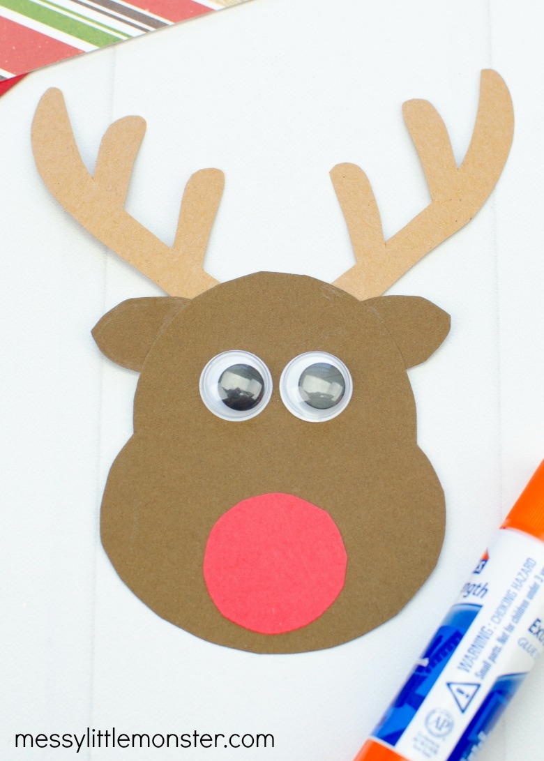 Mix And Match Paper Reindeer Craft with Printable Template 