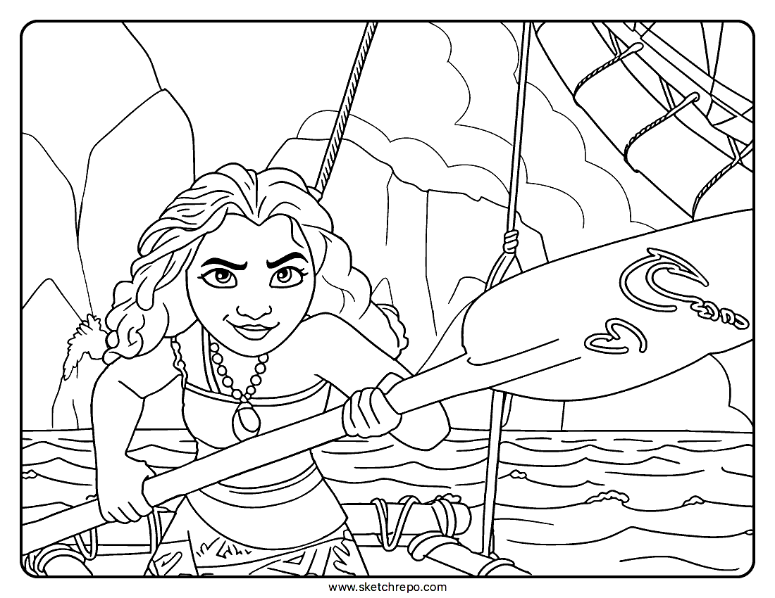 Moana Coloring Page Printable