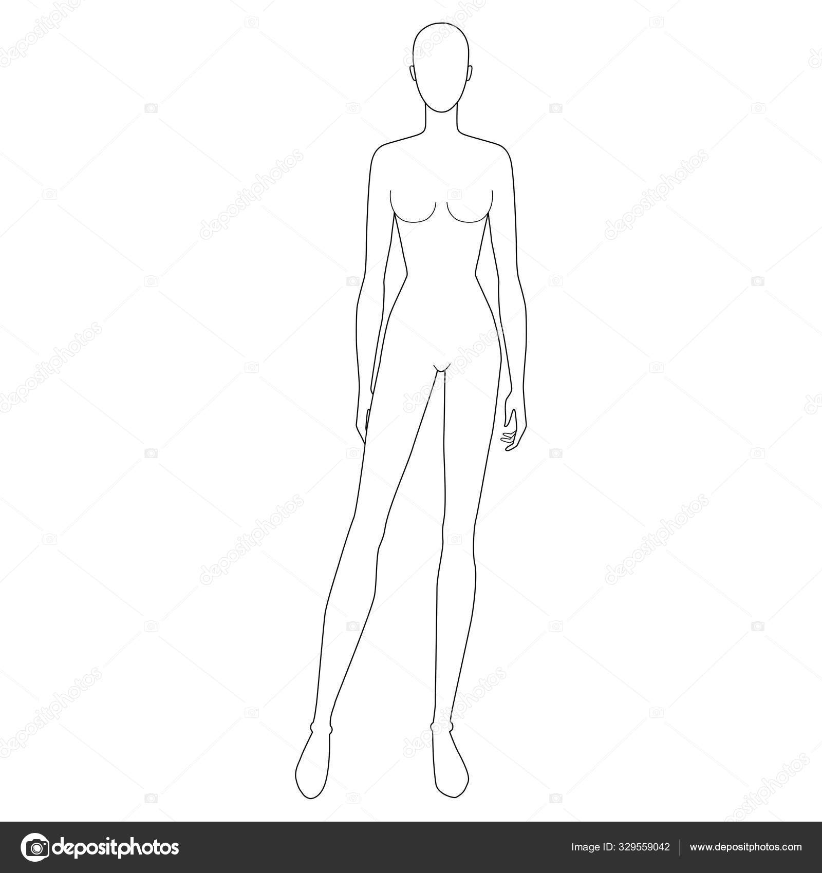Female Blank Fashion Design Templates