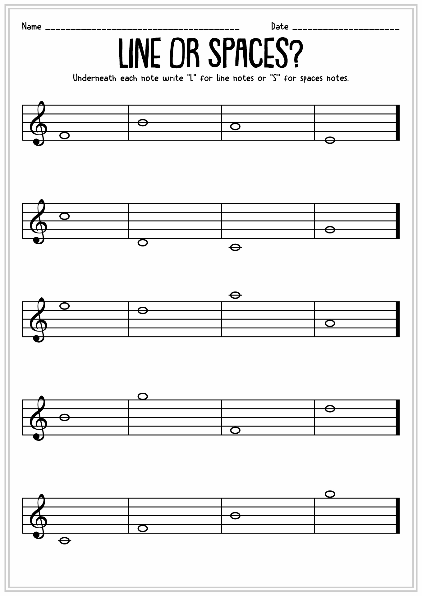 Music Theory Worksheets 100 Free Printable Activities Jade 