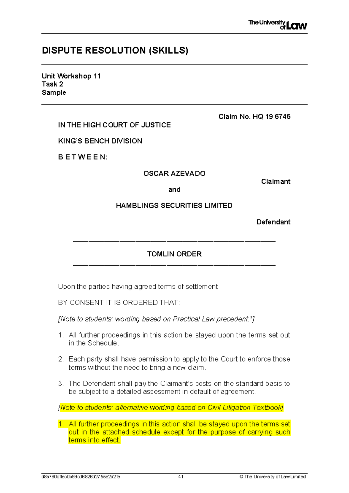 N9 Claim Form Response Pack Instructions And Guidelines Studocu