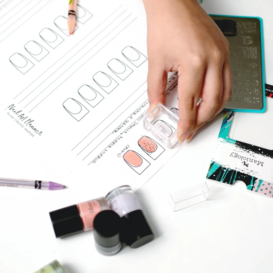Free Printable Nail Art Template