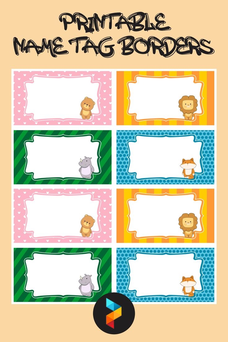Name Tag Borders 15 Free PDF Printables Printablee