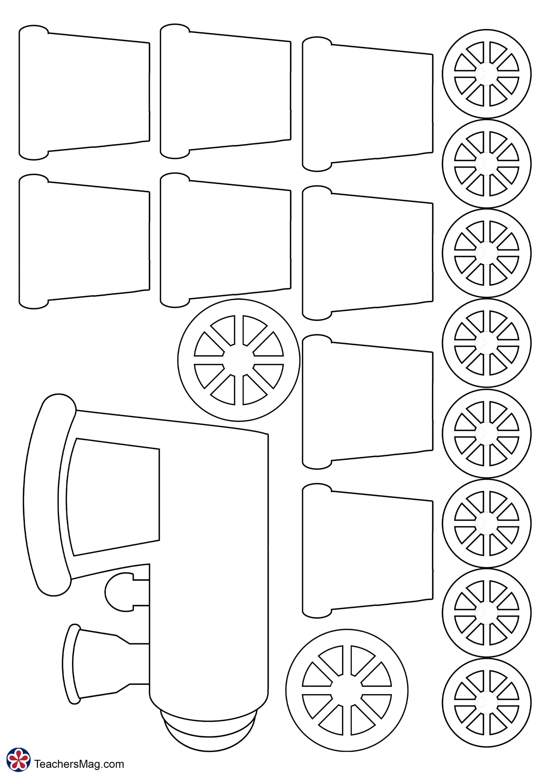 Train Template Printable