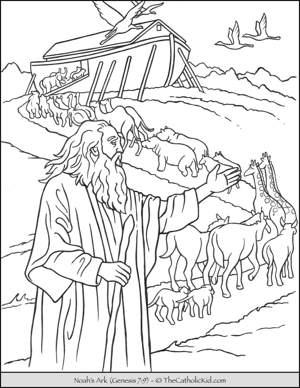 Noah Archives The Catholic Kid Catholic Coloring Pages And 