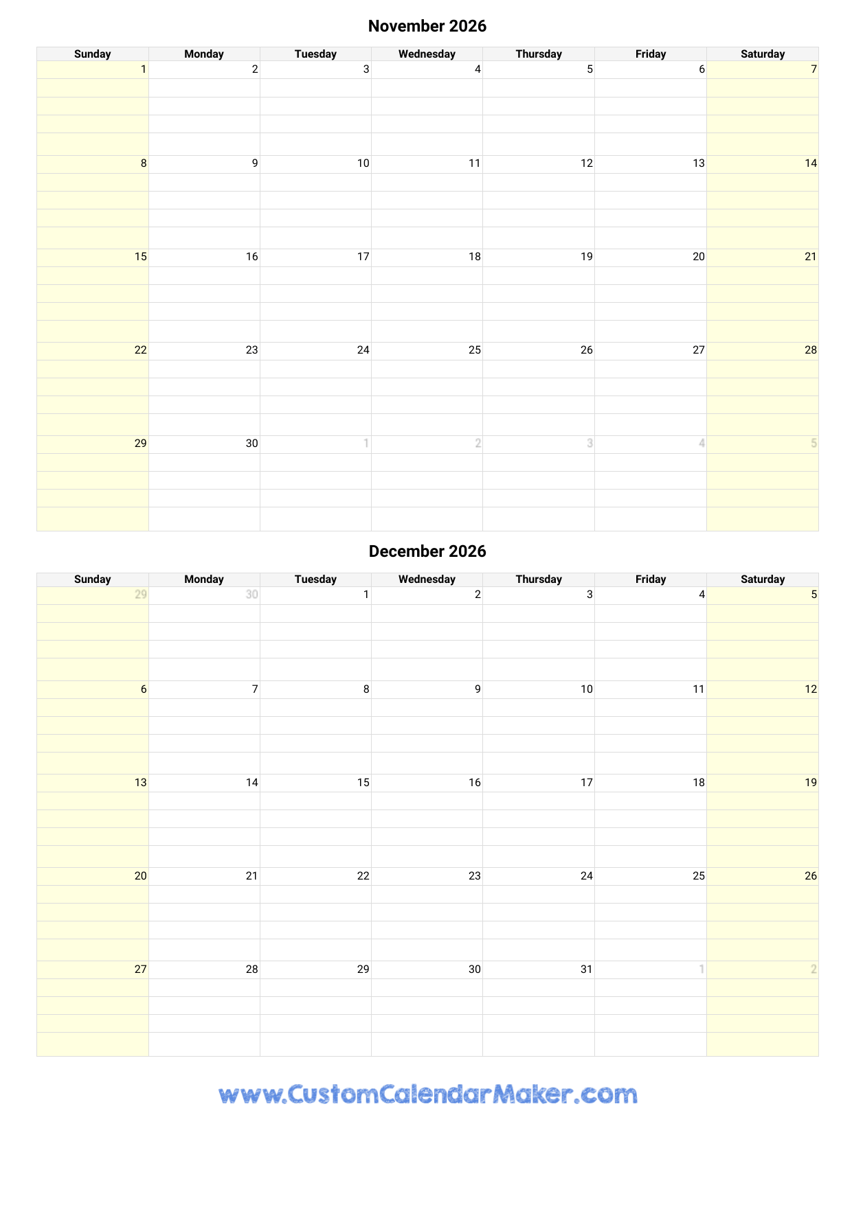Beta Calendars December 2026 Calendar Printable
