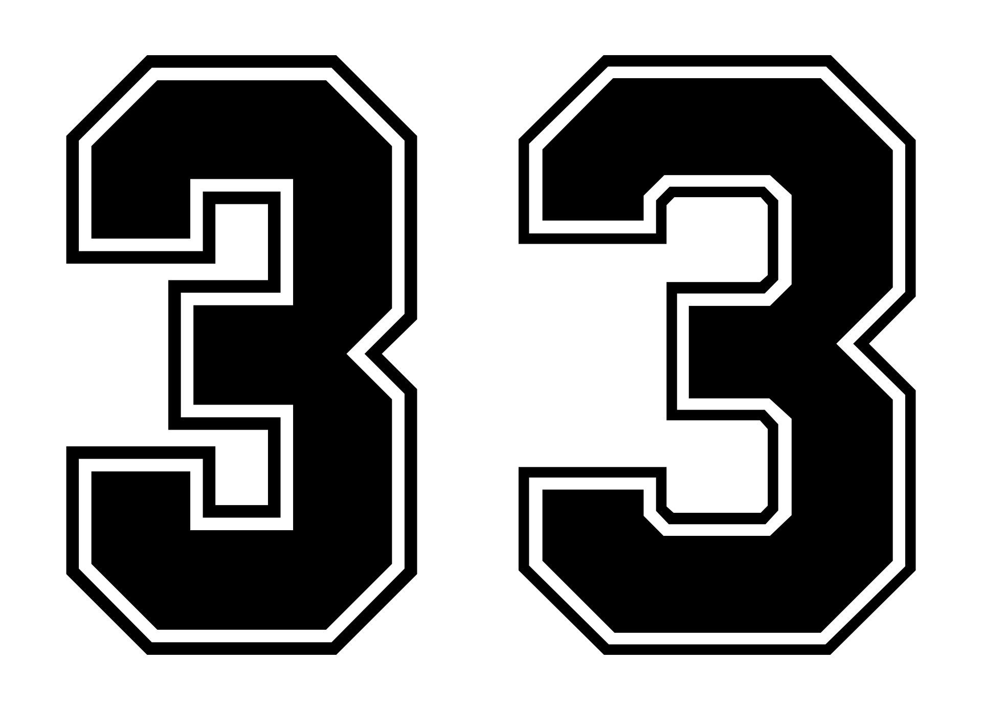 Number 3 Outline Printable