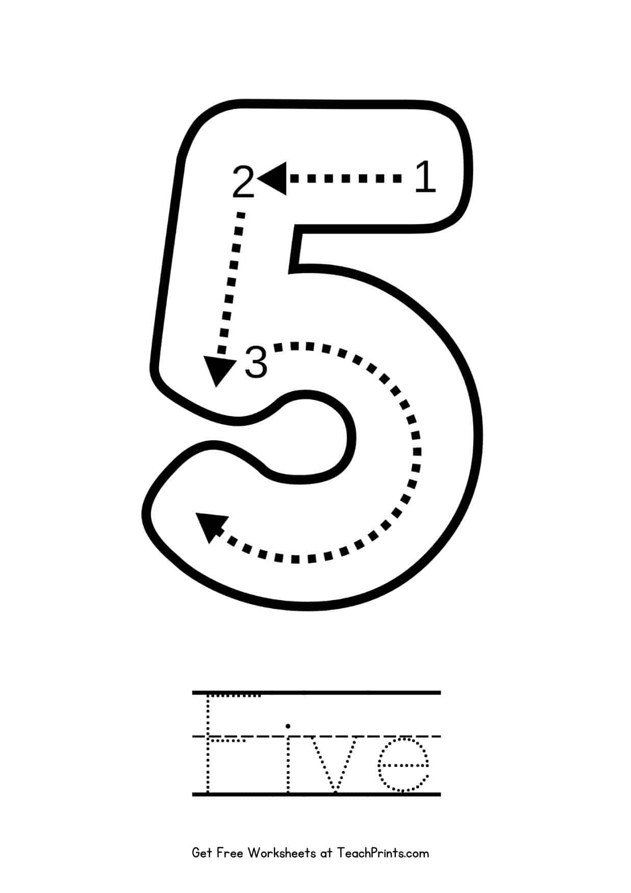Number 5 Printable
