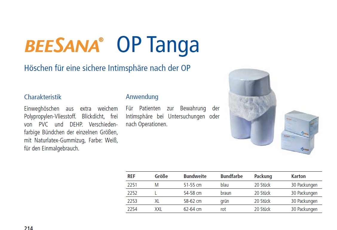 OP Tanga Einwegh schen Beesana Hygoplan de