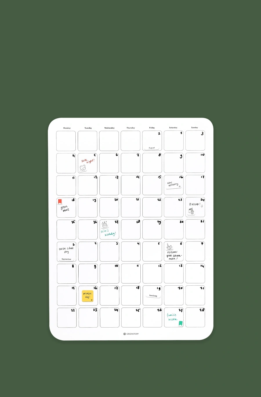 Printable Blank Calendar Polaris