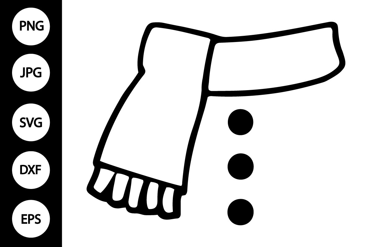 Free Printable Snowman Scarf Template