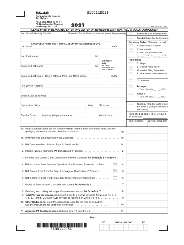 Pa 40 Instructions Fill Out amp Sign Online DocHub