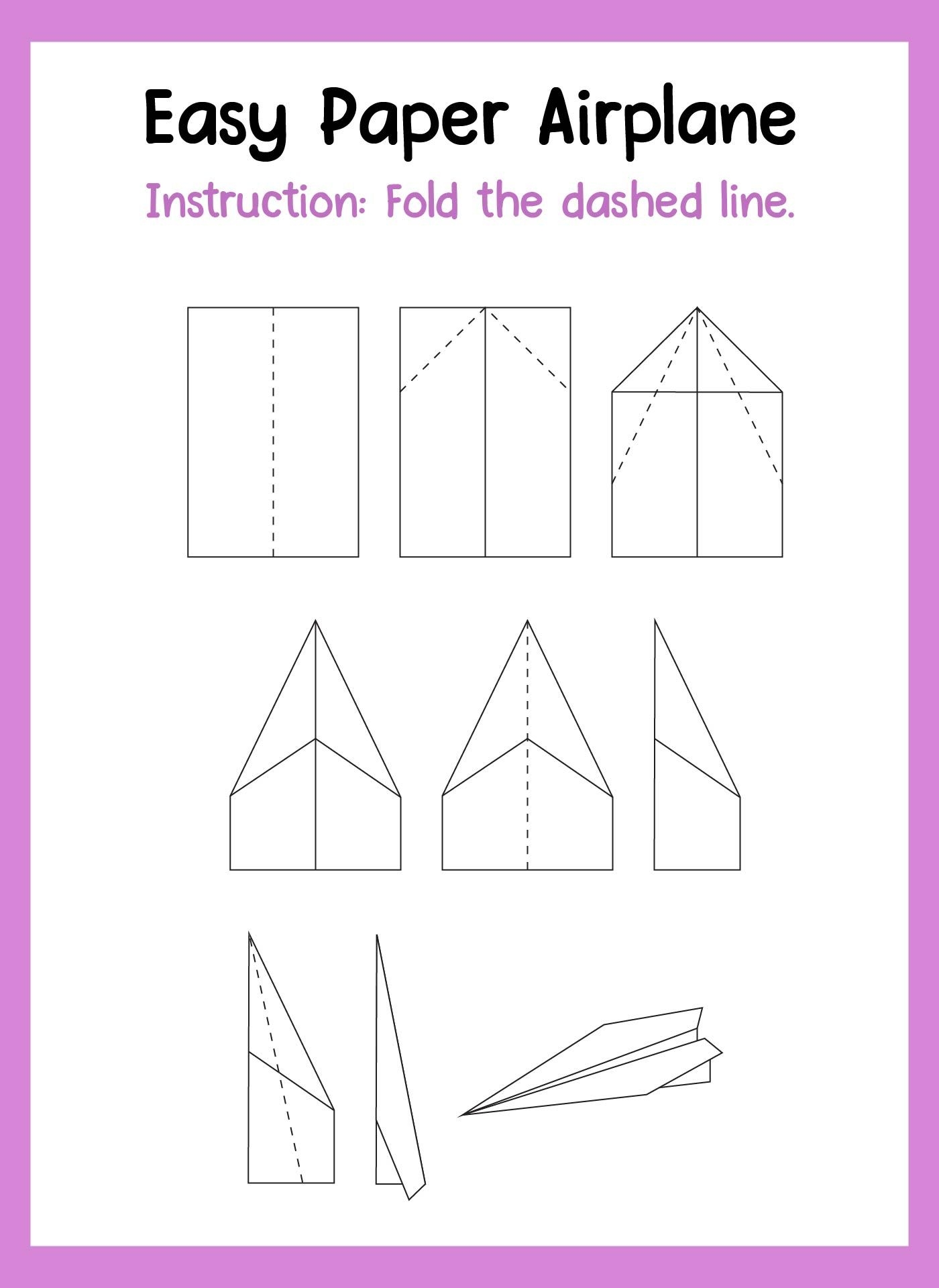 Paper Airplane Templates For Kids 10 Free PDF Printables 