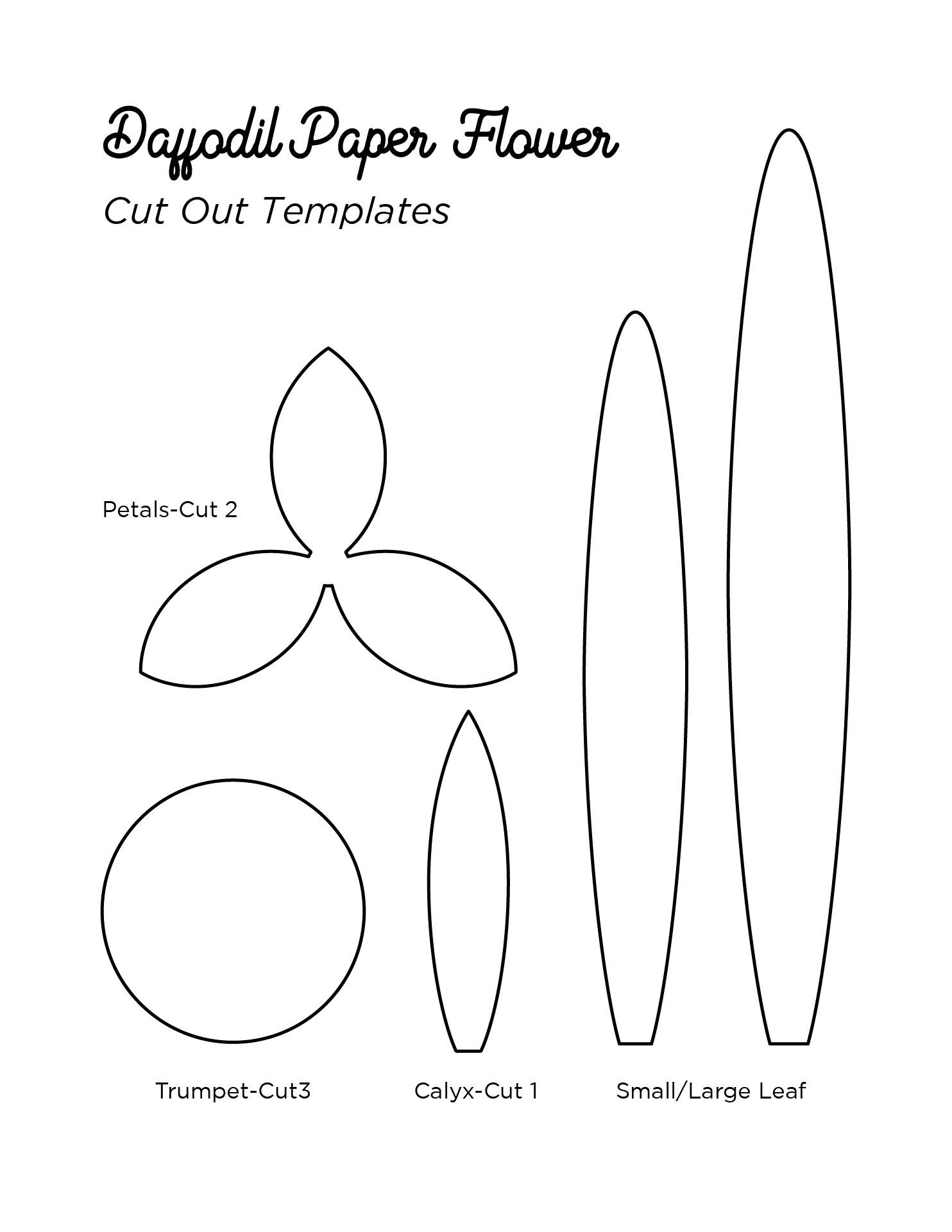 Flower Petal Printable Template
