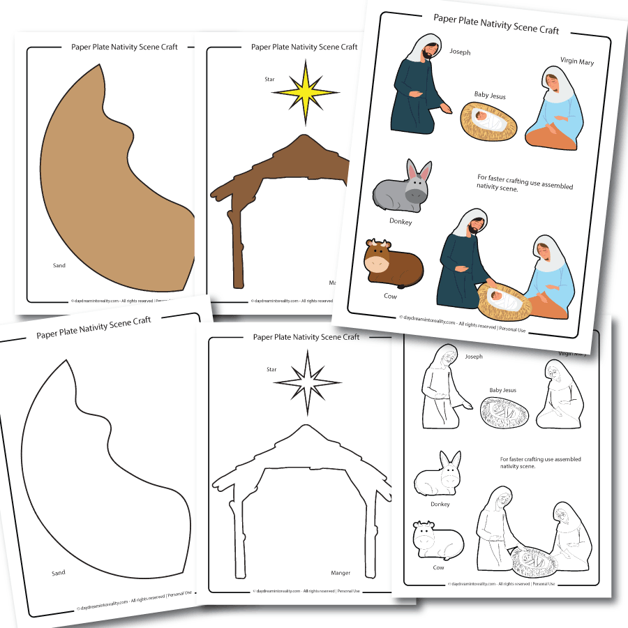 Free Printable Nativity Scene Templates