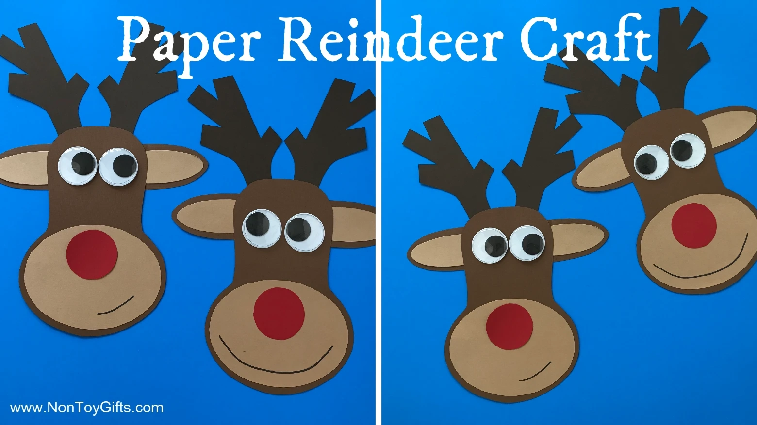 Free Printable Reindeer Face Template