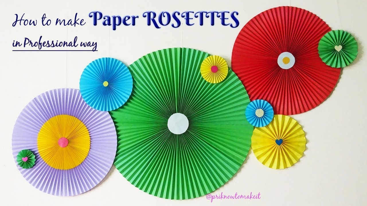 How To Make A Paper Rosette