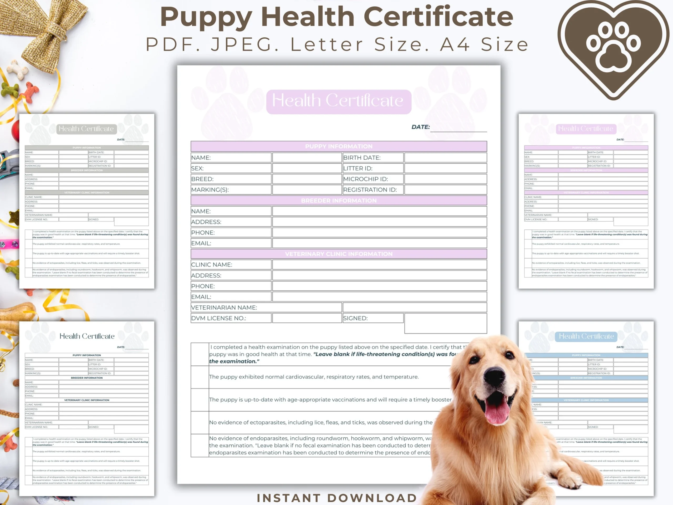 Paperwork Animal Breed Test Vet Lab Form D 132A Fill Out 