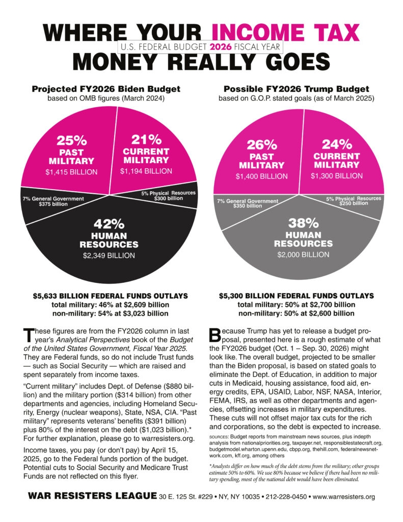 Pie Chart Flyers Where Your Income Tax Money Really Goes War 