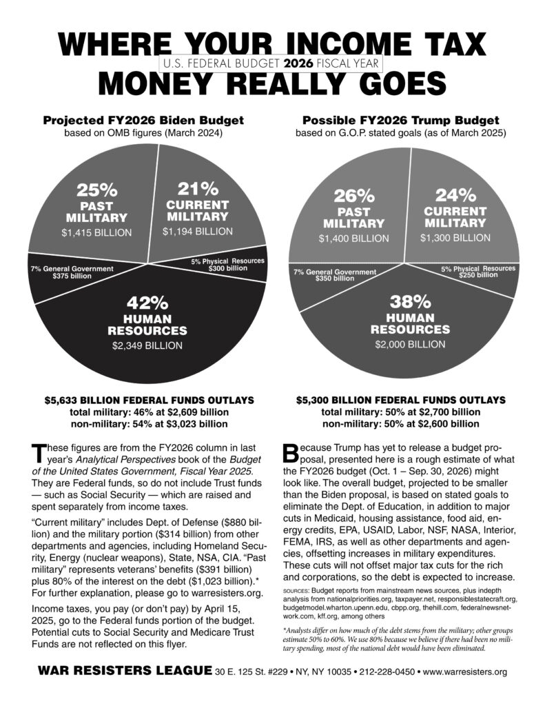 Pie Chart Flyers Where Your Income Tax Money Really Goes War 