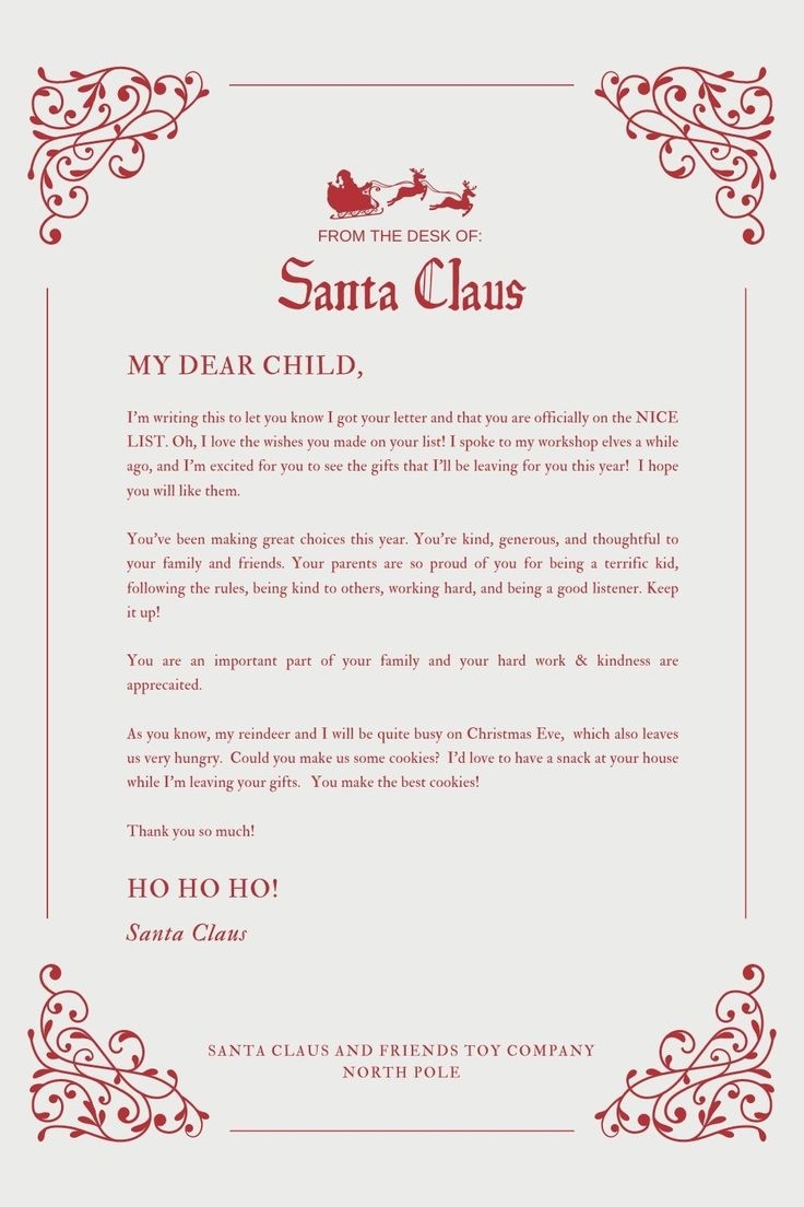 Pin By Lauren Johnson On Seasons In 2025 Santa Letter Template 