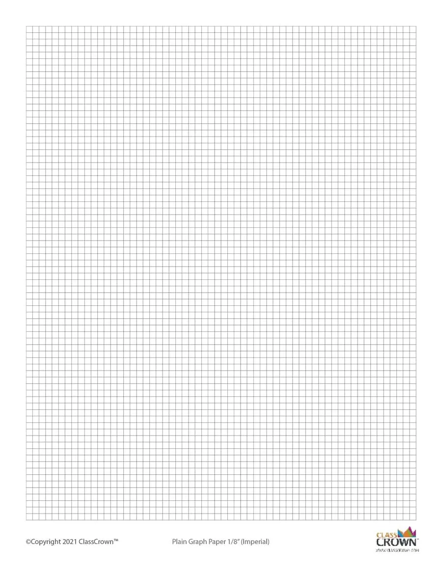 Plain Graph Paper ClassCrown