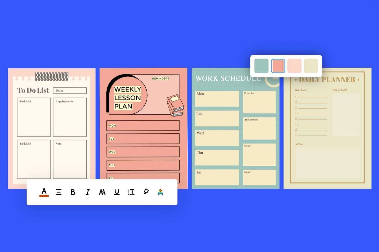 Planner Maker Design Personal Schedule Online For Free Fotor 