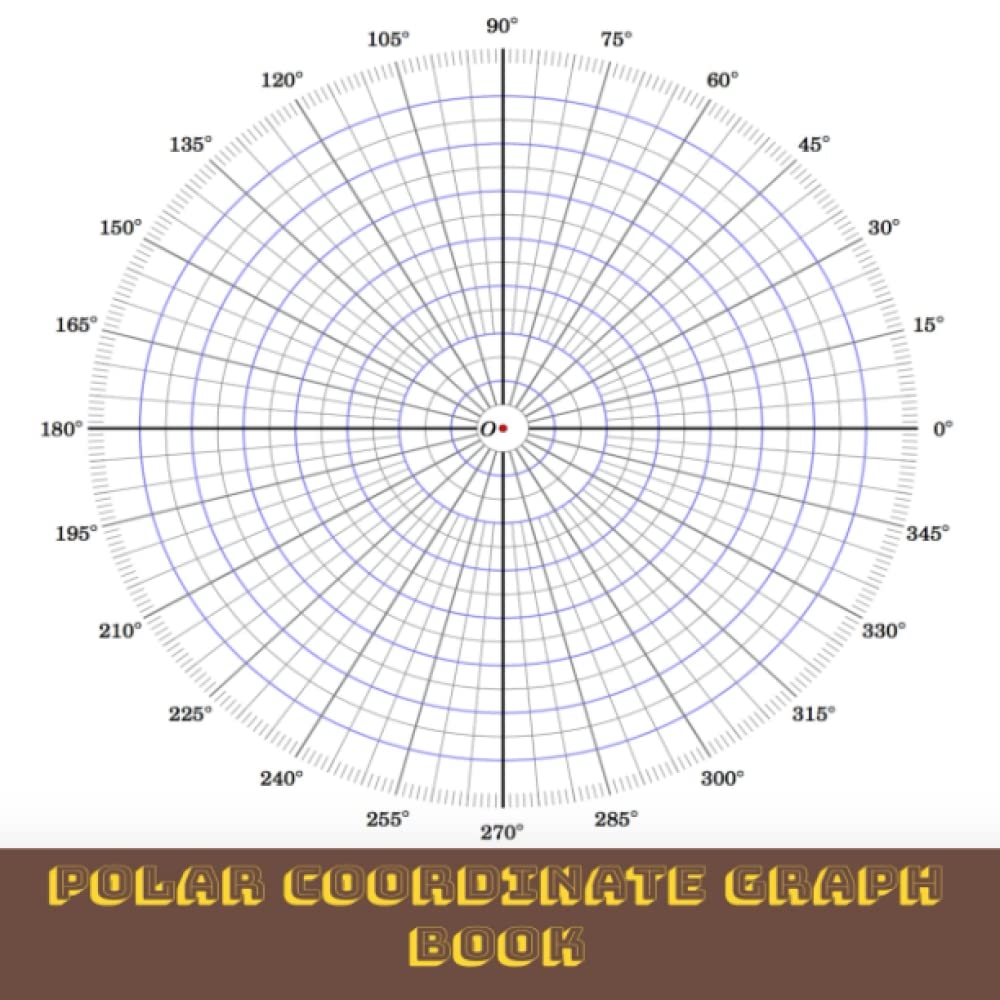 Polar Coordinate Graph Paper Notebook Polar Coordinates Ali 